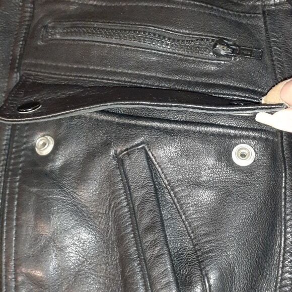 Hein Gericke Black Leather Motorcycle‎ Jacket 38 - Picture 10 of 16